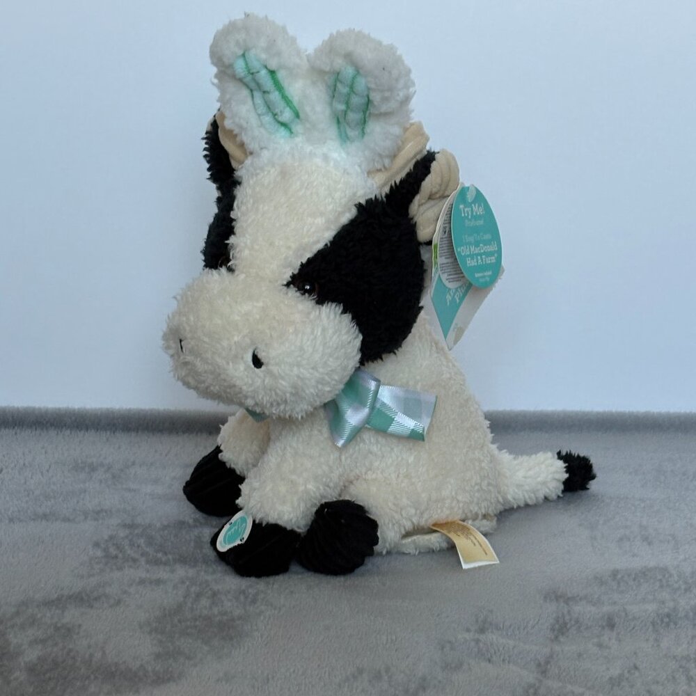Walmart Animated Cow Plush Dance Sing Old McDonald 11 Inch Easter Bunny Rabbit